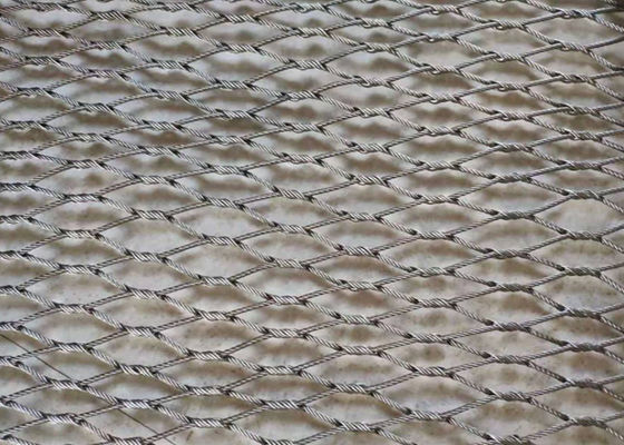 50x50mm شبكة سلكية مرنة مانع الصدأ 1.6 مم ضياء مضفر شبكة سلكية شاشة الطيور