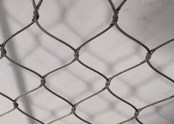SHUOLONG 7x7 شبكة منسوجة يدويًا للواجهة من الفولاذ المقاوم للصدأ بحبل شبكي