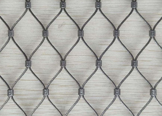 مضفر أسلاك الفولاذ المقاوم للصدأ حبل شبكة 210x210mm هيكل كابل 7x19