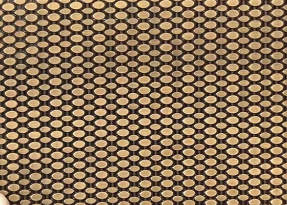 SS304 شبكة الأسلاك المنسوجة المعمارية العتيقة شبكات النحاس الزخرفية للكسوة