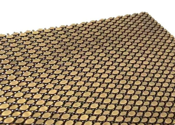 SS304 شبكة الأسلاك المنسوجة المعمارية العتيقة شبكات النحاس الزخرفية للكسوة