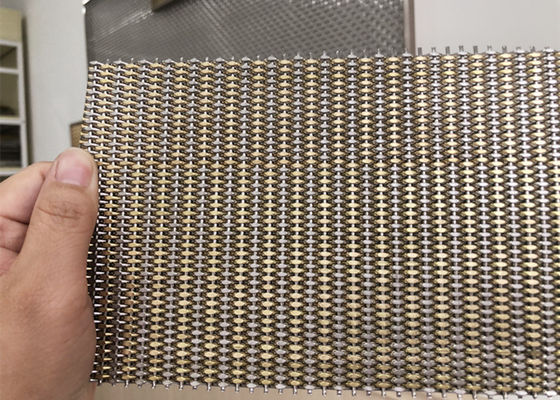 الفولاذ المقاوم للصدأ المنسوجة 3.2mm شبكة معدنية معمارية لبناء الكسوة