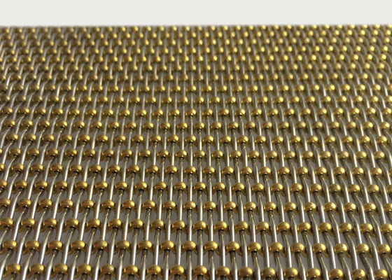 3.2mm النحاس حبة الديكور قفل تجعيد شبكة الأسلاك المنسوجة الدرج حديدي