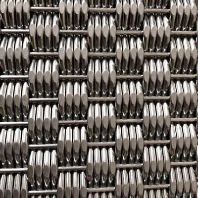 شبكة نسيج معدني من الفولاذ المقاوم للصدأ مصممة خصيصًا لتغطية الواجهات على نطاق واسع في المباني التجارية الحضرية