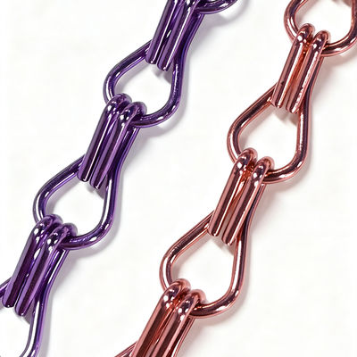 ديكور Chainmail Ring Mesh Curtain Screen Building واجهات اللون الطبيعي